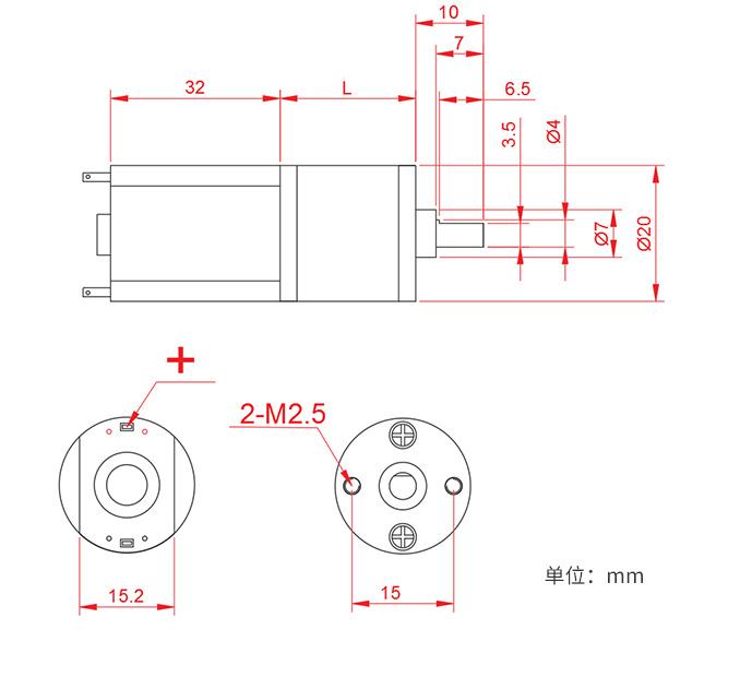 12V Gleichspannungsreduktor Mikromotor JGA20-180 Mikromotor Gleichspannungsreduktor Permanentmagnet Niedriggeschwindigkeit 2