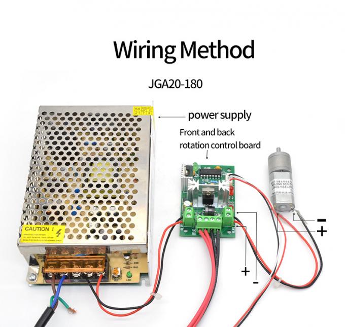 12V Gleichspannungsreduktor Mikromotor JGA20-180 Mikromotor Gleichspannungsreduktor Permanentmagnet Niedriggeschwindigkeit 4