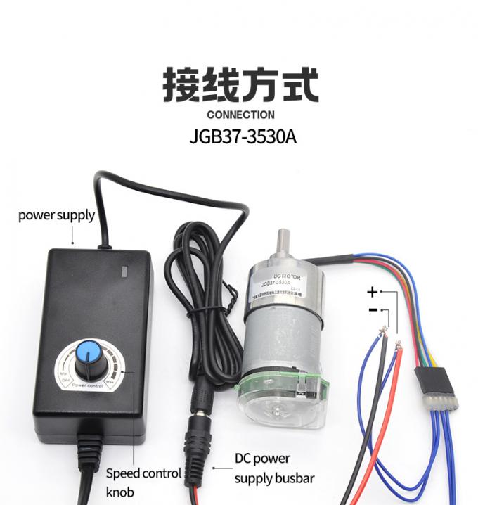 Hochdrehmoment 24V 59RPM JGB37-3530A Hochdrehmoment Niedriggeschwindigkeit Gleichspannungsgetriebe Elektromotor 37mm 14