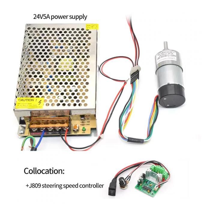 Drehmomentstarker Exzenterwellenzahnrad-Motor 1600rpm 37mm Hall Encoder Cap Protective 10