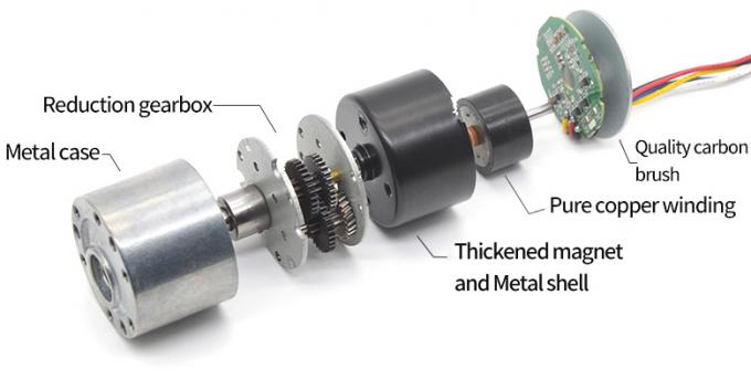 Hochwertiger 24V-Verzögerungsmotor JGB37-3625 Mini elektrischer Bürstenloser Gleichspannungsmotor 20