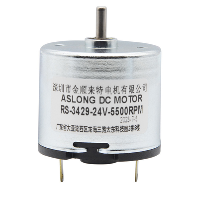 Kohlebürste-drehmomentstarker Mikromotor-DC-Hochgeschwindigkeitsbewegungslieferanten-DC-Motor ASLONG RS-3429 12/24V 5500-7500RPM