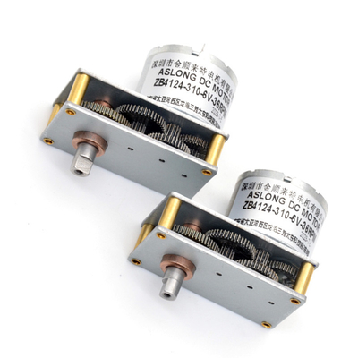 ASLONG-Ventil-Motor-ZB4124-310 Mini-DCs langsame Motor6v 37RPM des Metal Gear 6V Welle des DC-Gangmotor d