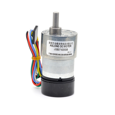 Hall Encoder Gleichspannungsmotor mit Hinterdeckel JGB37-520GB Dc Getriebemotor 12v mit Encoder Mini Dc Motor mit Encoder