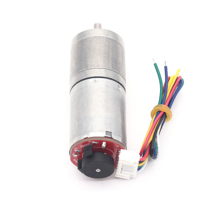 6V Drehzahlmotor Dc Drehzahlmotor mit Encoder JGA25-370B 25mm 12V Drehzahlmotor