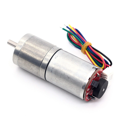 6V Drehzahlmotor Dc Drehzahlmotor mit Encoder JGA25-370B 25mm 12V Drehzahlmotor