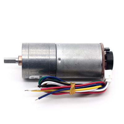 6V Drehzahlmotor Dc Drehzahlmotor mit Encoder JGA25-370B 25mm 12V Drehzahlmotor