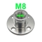M8 Scheibenkupplungs-Nuss-innerer Durchmesser 8MM für die verlegte Welle des Motors